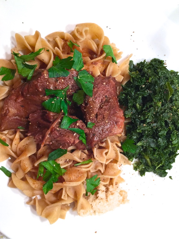 Plated Slow Cooker Pot Roast