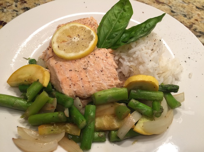 Simple Salmon Plated